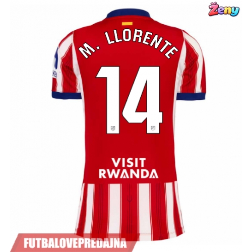 Lacne Ženy Futbalové dres Atletico Madrid Marcos Llorente #14 2026-27 Krátky Rukáv - Domáci
